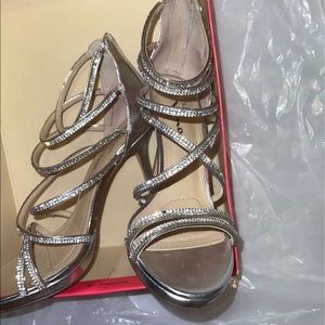 Sparkly Strap Heels